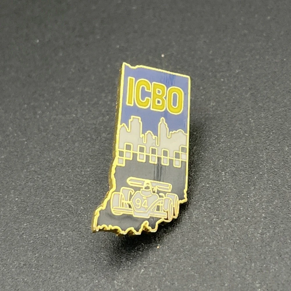 International‎ Conference Of Building Officials Indiana ICBO Lapel Hat Pin